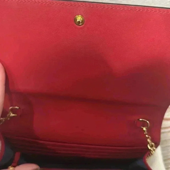 NWT Authentic Gucci Supreme Monogram Blooms Chain Wallet Blue - Picture 6 of 15